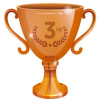 3rd prize trophy 3rd prize trophy